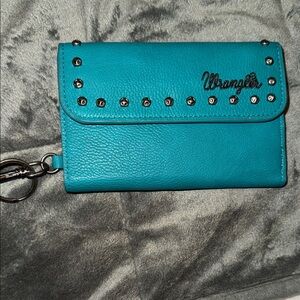 Wrangler wallet teal